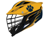 paw print  lacrosse decal xrs helmet