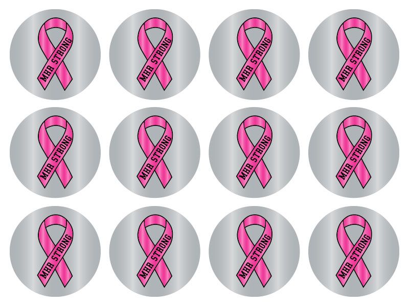 personalized breast cancer decals