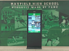 athletic hall of fame graphics with touchscreen