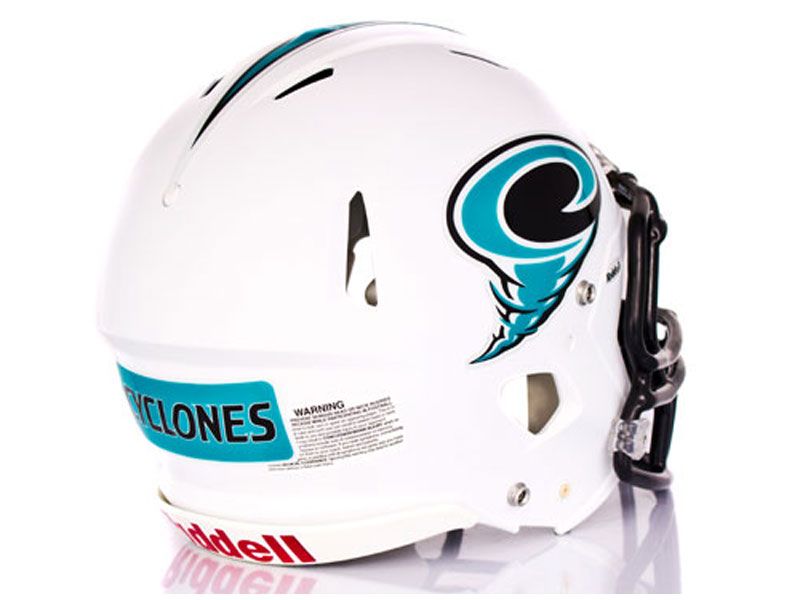 chrome shark helmet decal kits teal on white football helmet