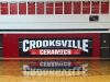 crooksville high school wall pads installed in gym