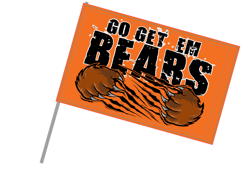 go get em bears field runner flags