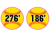 softball fence distance markers