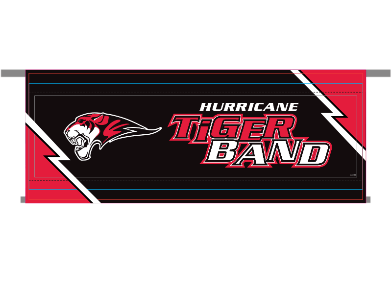 hurricane tiger marching band banner