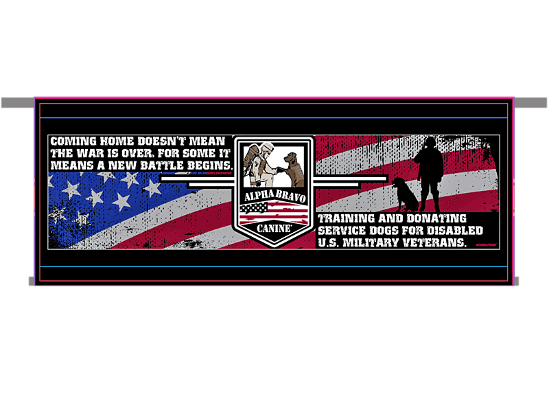 digital image military parade banner