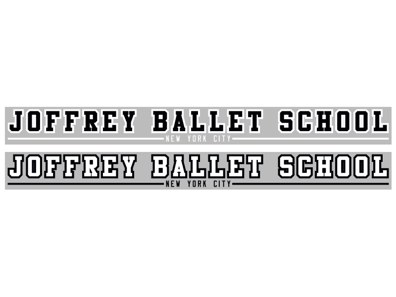  joffrey ballet school collegiate style window stickers 