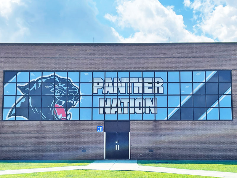 Hilliard Darby High School Window film - Panther Nation