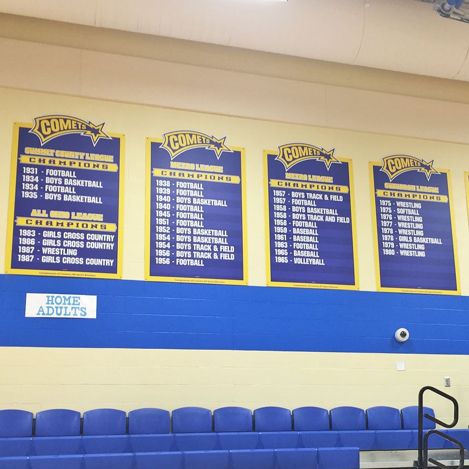 comets die cut add a name banners