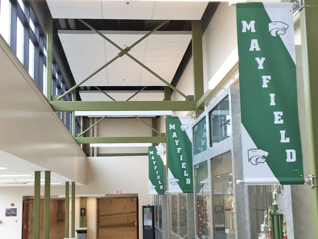 boulevard banners hallway mayfield high school