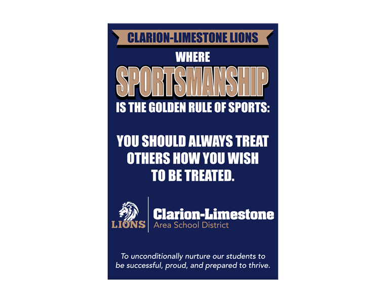 sportsmanship banner