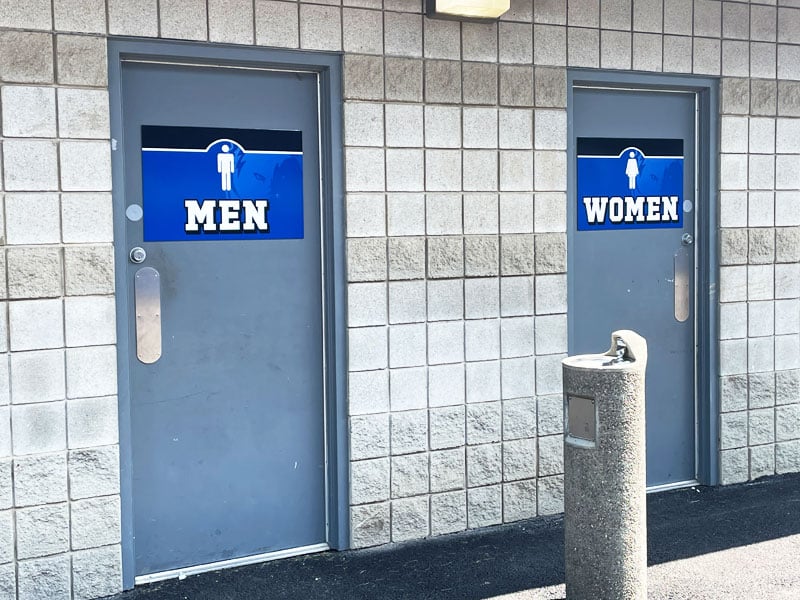 Worthington Kilbourne Bathroom Signage
