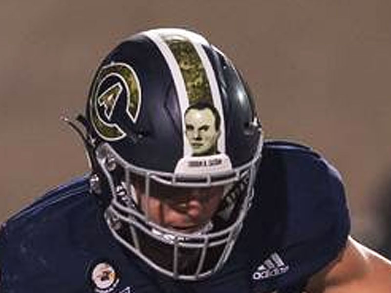 front of veteran photo stripe