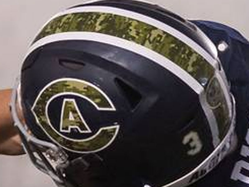 close up of side decal and stripe