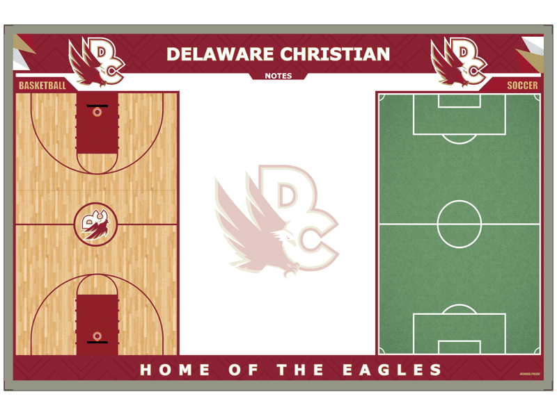 basketball and soccer dual sport court board