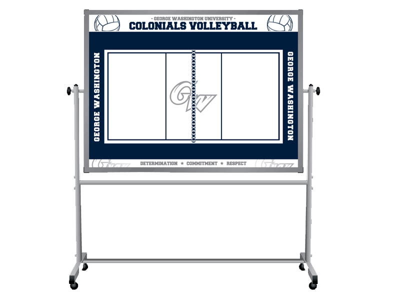 Rolling Whiteboard Colonials Volleyball Team