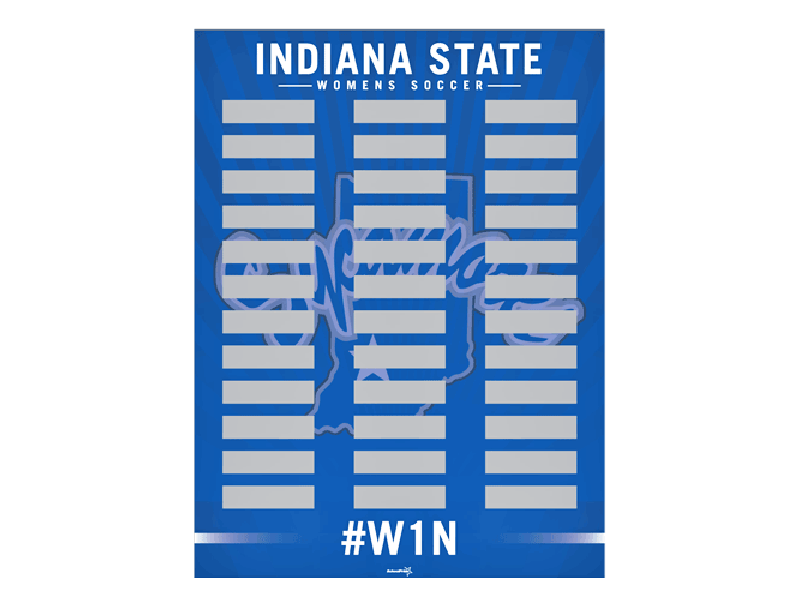 Women's Soccer nameplate board