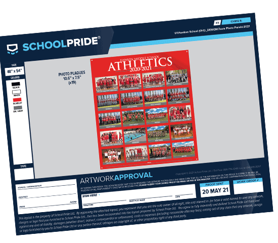 schoolpride® pro series board artwork proof