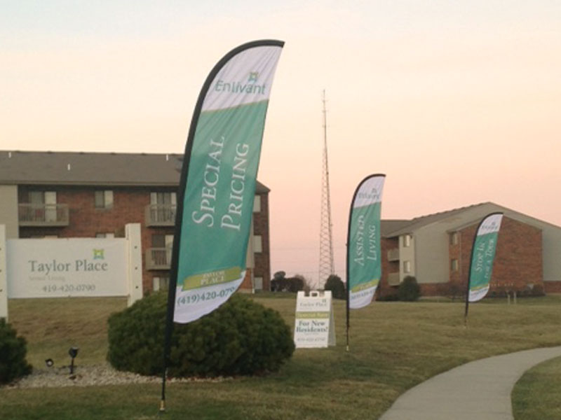 business feather flags