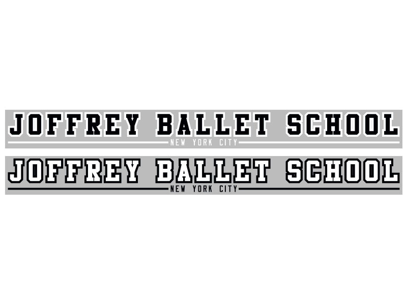 joffrey ballet school collegiate style window stickers