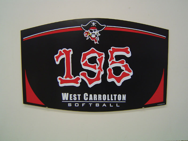 195'  softball field distance marker