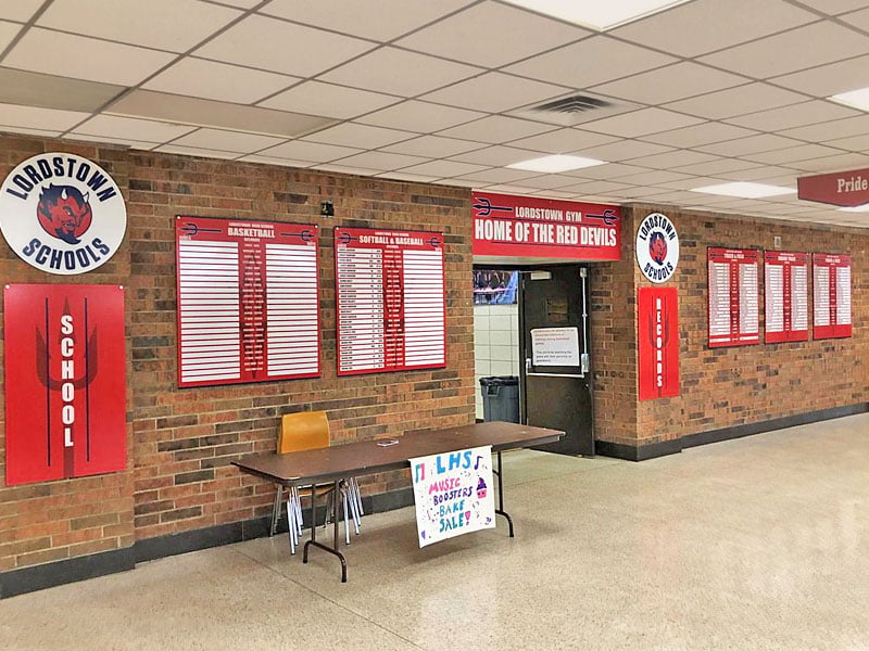 lordstown high school record boards