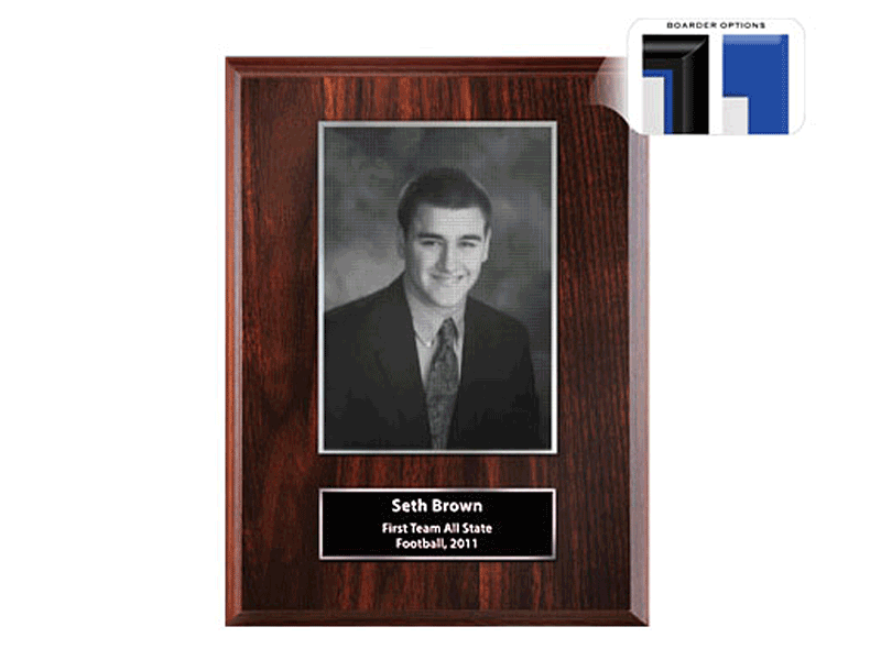 etched photo plaque