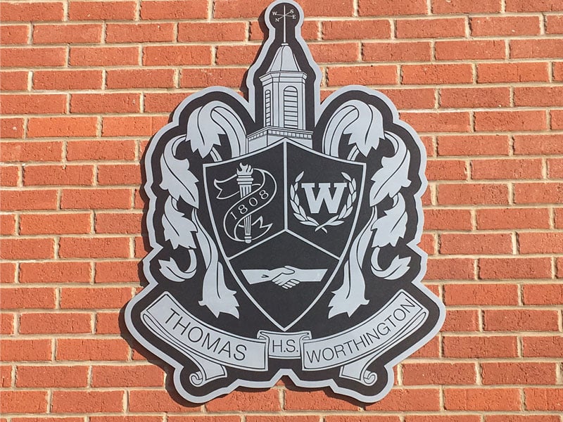 thomas worthington custom outdoor plaque 