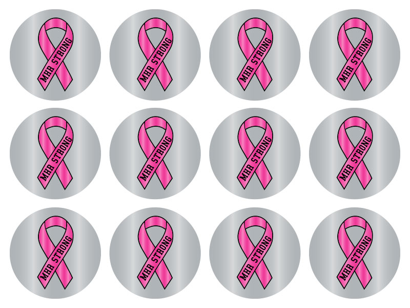 personalized breast cancer decals