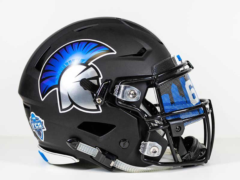 trojan chrome helmet