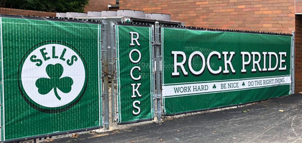 dublin sells printed mesh fence banner