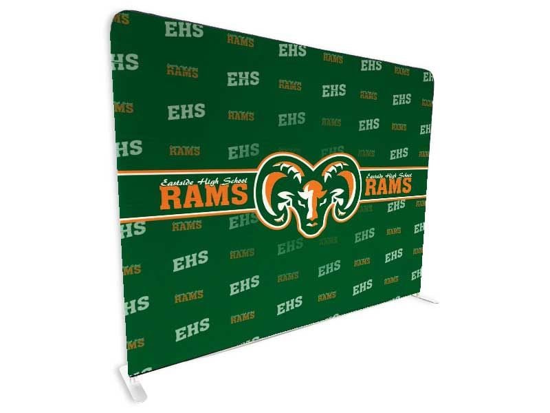 Rams Backdrop with Stand