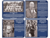 Hall of fame plaques with induction date