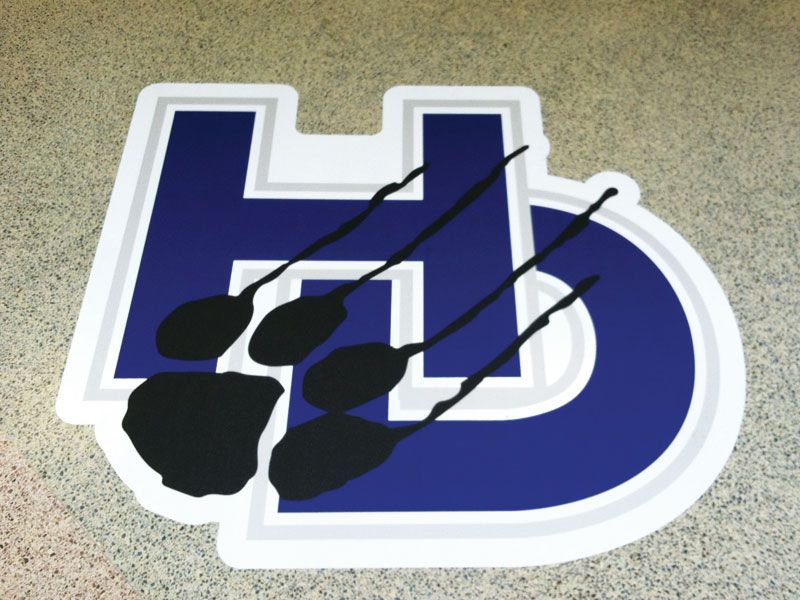 hilliard darby power grip school hallway floor