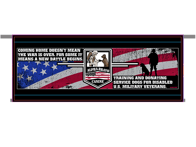 digital image military parade banner
