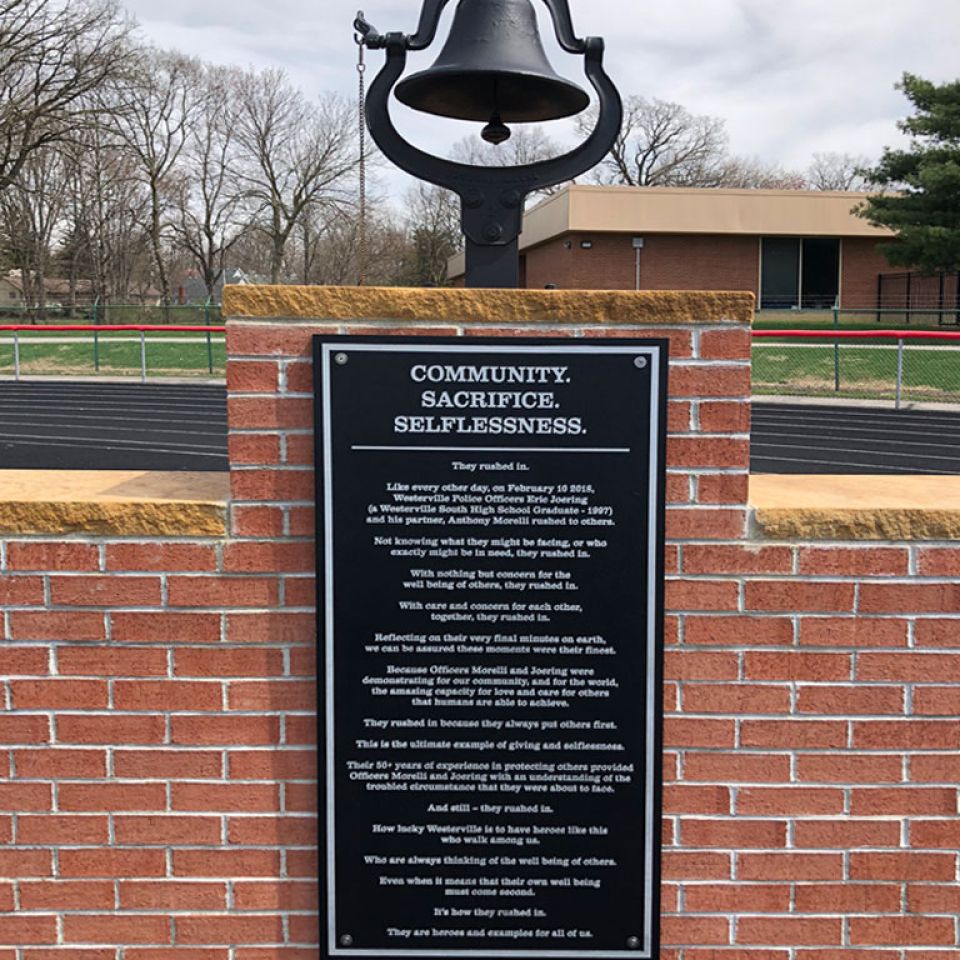bronze outdoor plaque