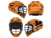 lacrosse helmet wrap orange martinsburg design