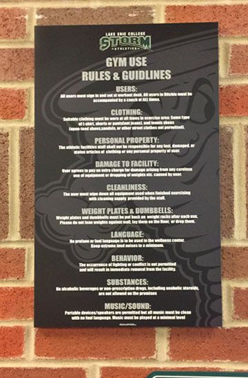 lake erie storm rules sign