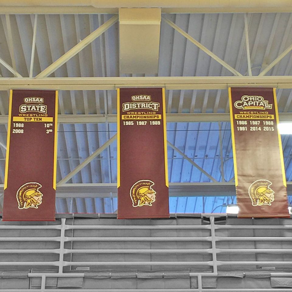 wrestling championship banners