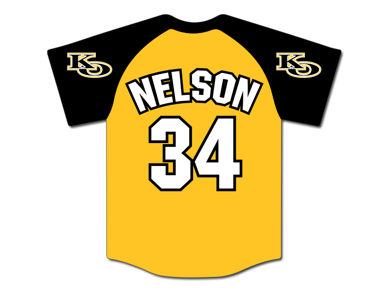 baseball jersey die cut