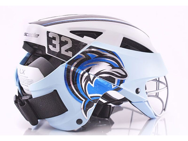 lacrosse helmet cascade lx multi item oversized kit side number mohawk