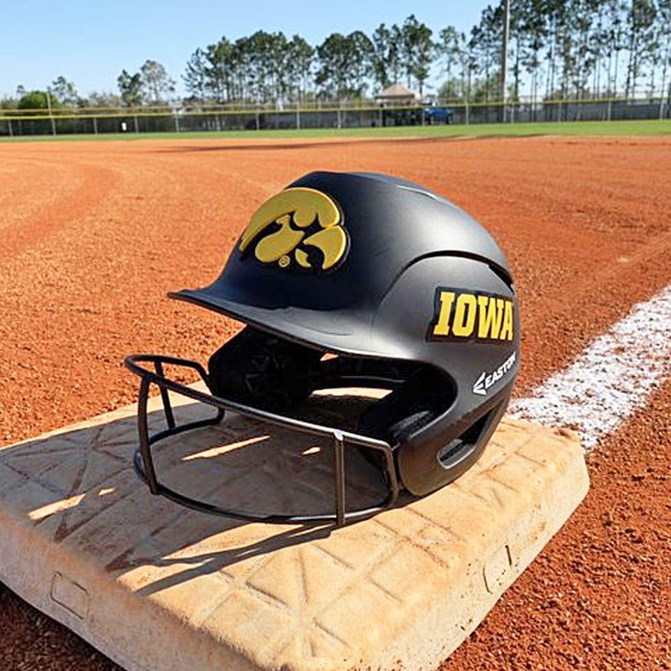 Iowa 3D Softball Decal and Adhesive Side Decal by SchoolPride&reg;