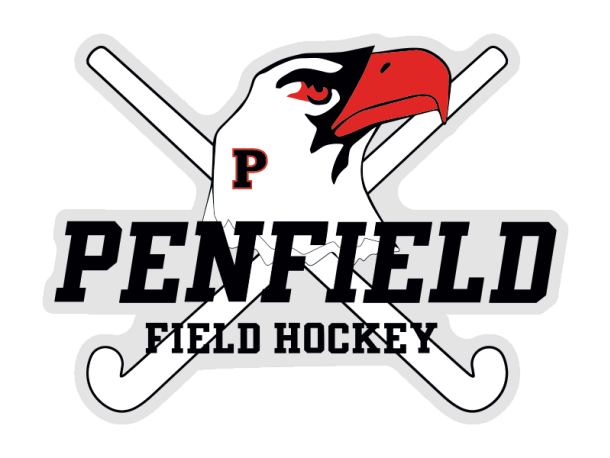 field hockey static cling for inside of car window