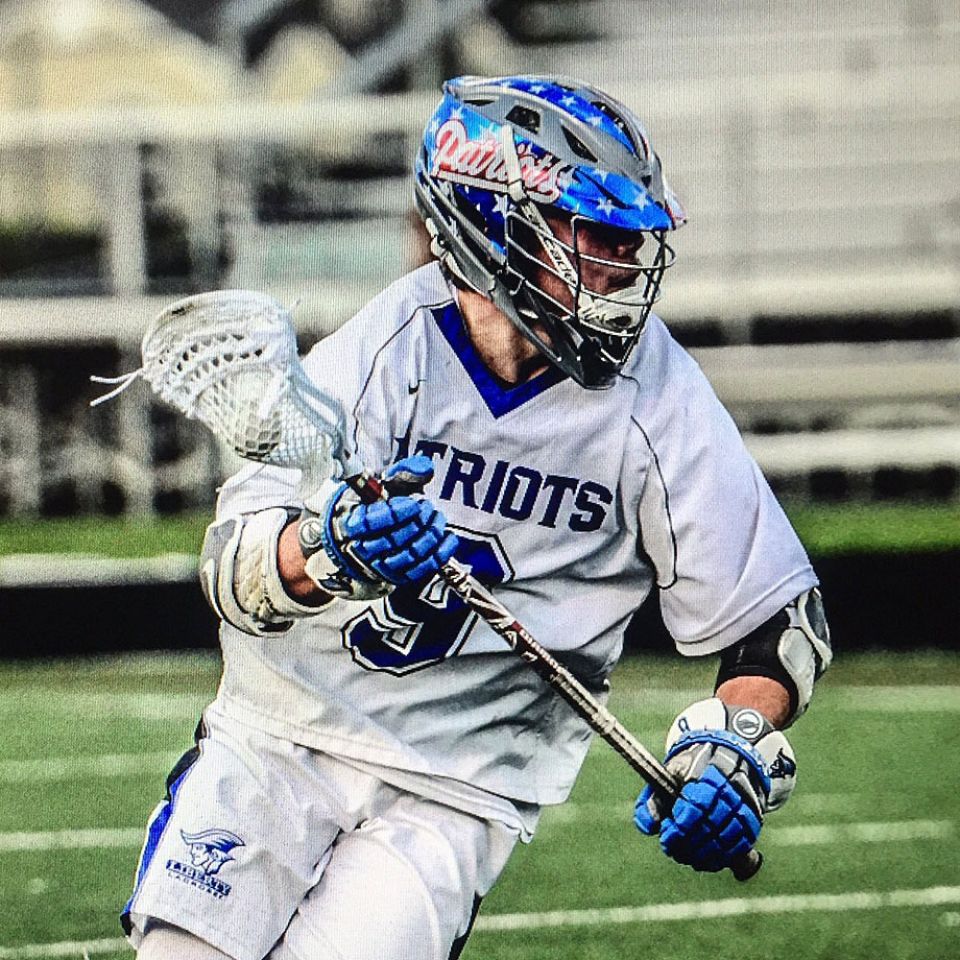 patriots lacrosse helmet wrap by SchoolPride&reg;