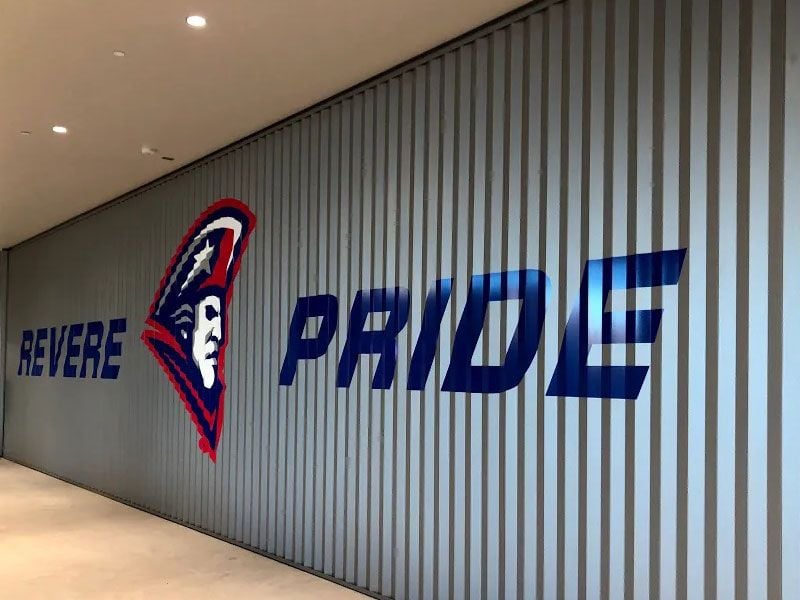 revere high school wall graphics