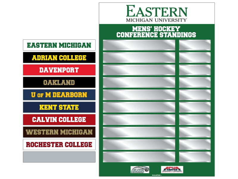 hockey standings board
