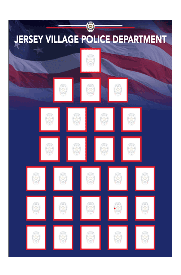 Jersey Village Police Department Employee Photo Board