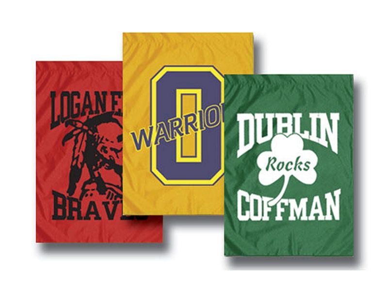 collage of school house flags