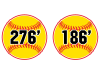 softball fence distance markers
