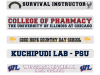 several example of collegiate style window stickers