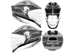 lacrosse helmet wrap hard lax gray brick design